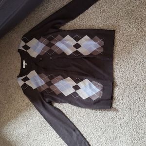Argyle cardigan